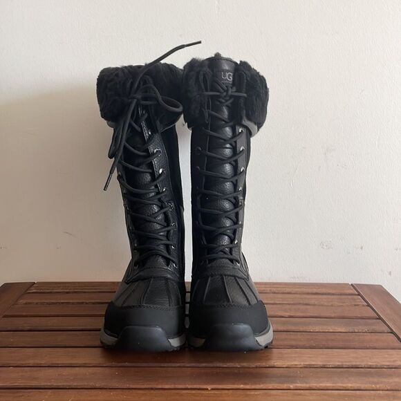 UGG Adirondack III Tall Boots Black USA Women Size 7/UK 5/EU38(MSRP$325) - Picture 2 of 7